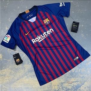 Nike Barcelona FCB Soccer Jersey 894447-456 Medium World Cup Spain